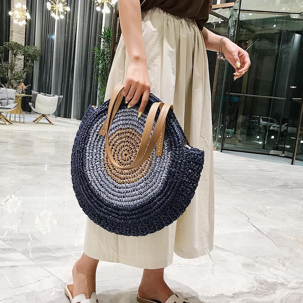 Bucket Straw Tote Bag