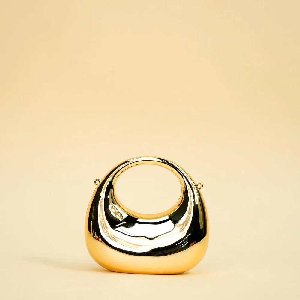 Luxury Metallic Mini Clutch Bag Statement Party Essential