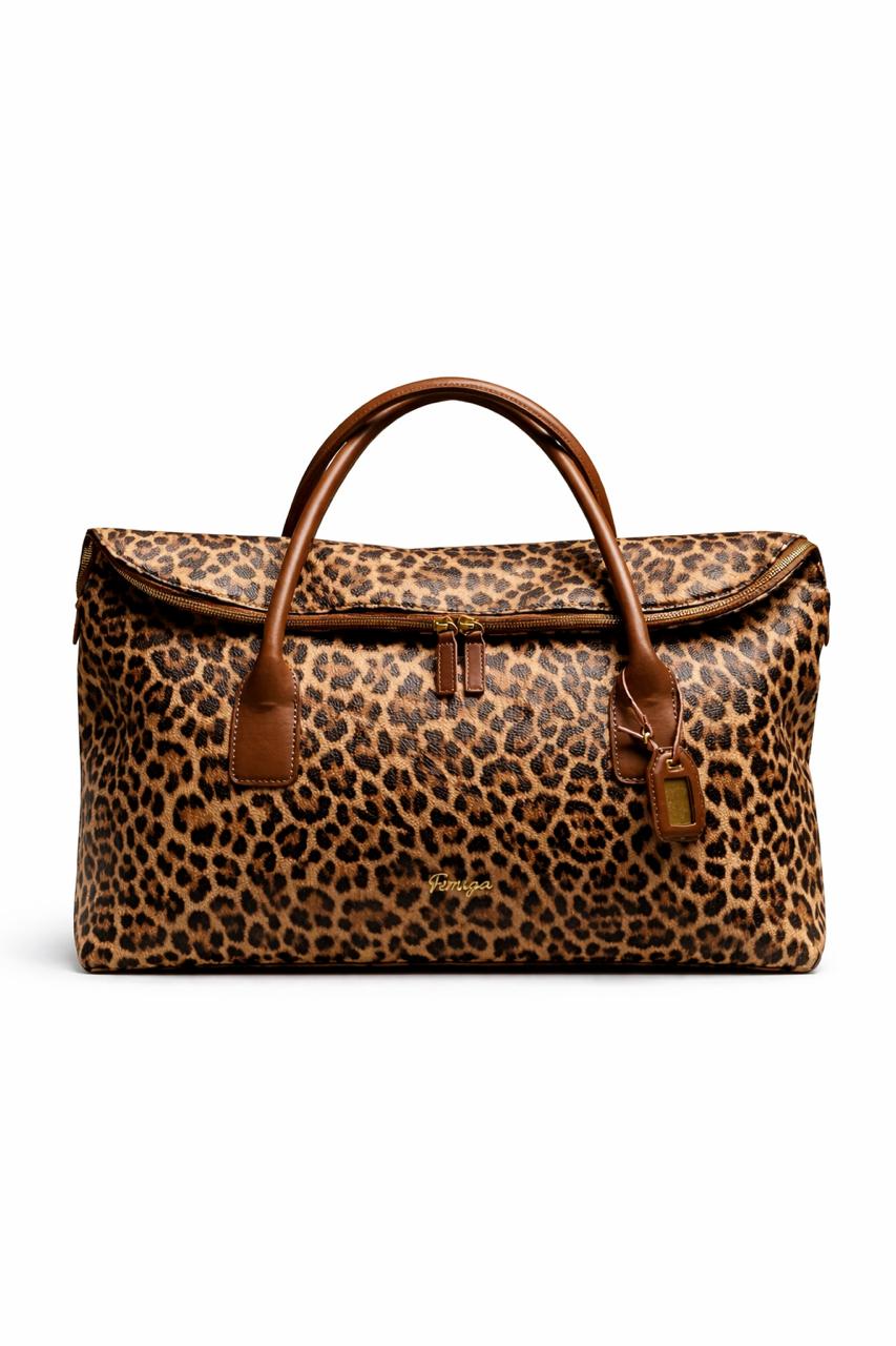 Premium Leopard Print Eye Catching Design Duffle Bag
